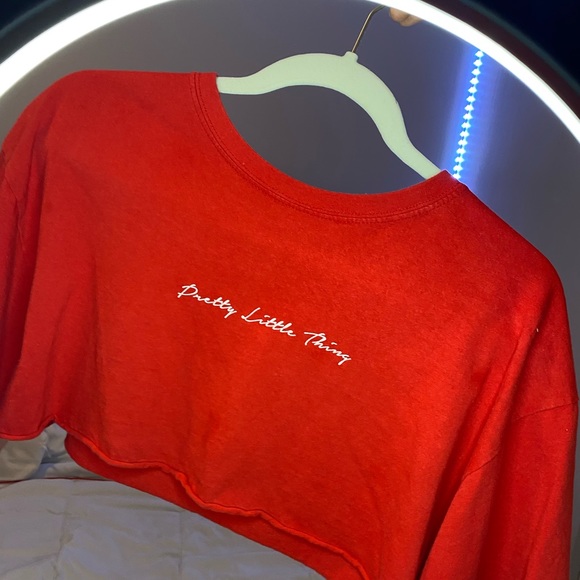 Red Crop top | Pretty little thing - Picture 2 of 4